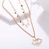 Eye Pendant Multi-Layer Necklace Creative Retro  Trend Star Clavicle Chain