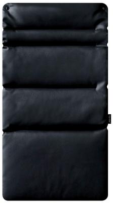 Farska Scroll Chair Plus Kids' Chair with PU Leather Cushion, Matte Black