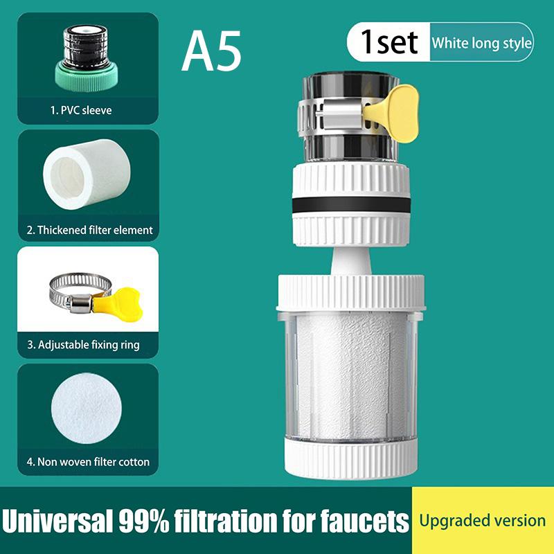 Faucet Filter Element Purifier Sprayer Head Household Water Purifier Filter Shower Remove Chlorine Heavy Metal Filtered