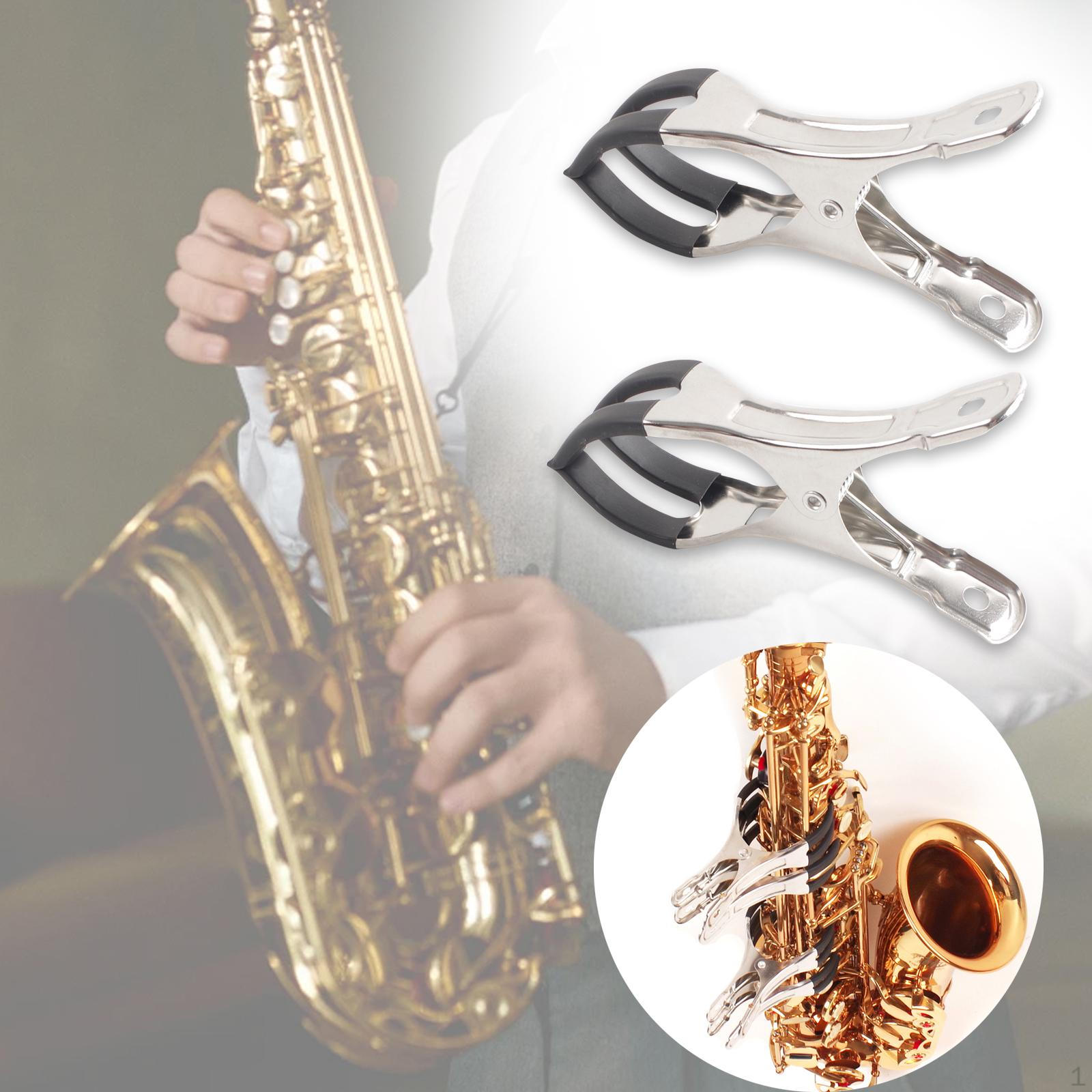 

2 Pieces Saxophone Button Key Pad Indentation Clip,Wind Instrument Repair Tool Lightweight Portable