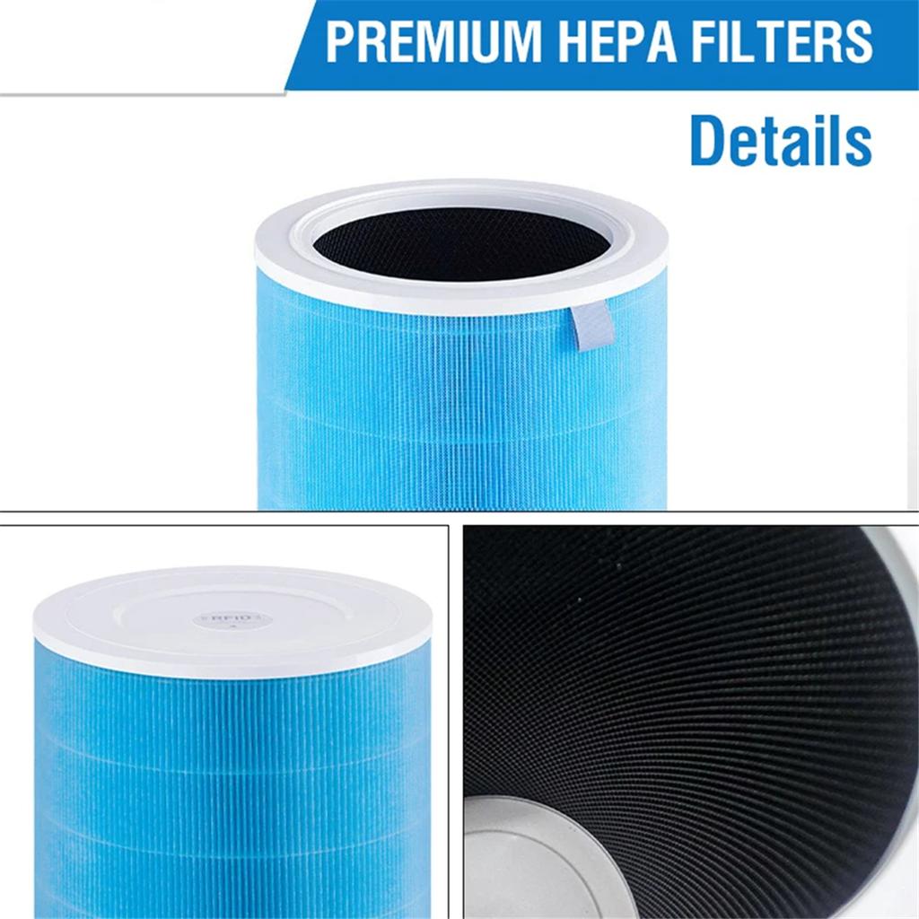 För Xiaomi 4 Pro Hepa-filter Ersättningsfilter för Xiaomi Mi Mijia Luftrenare 4 Pro Aktivt kolfilter PM2.5 A