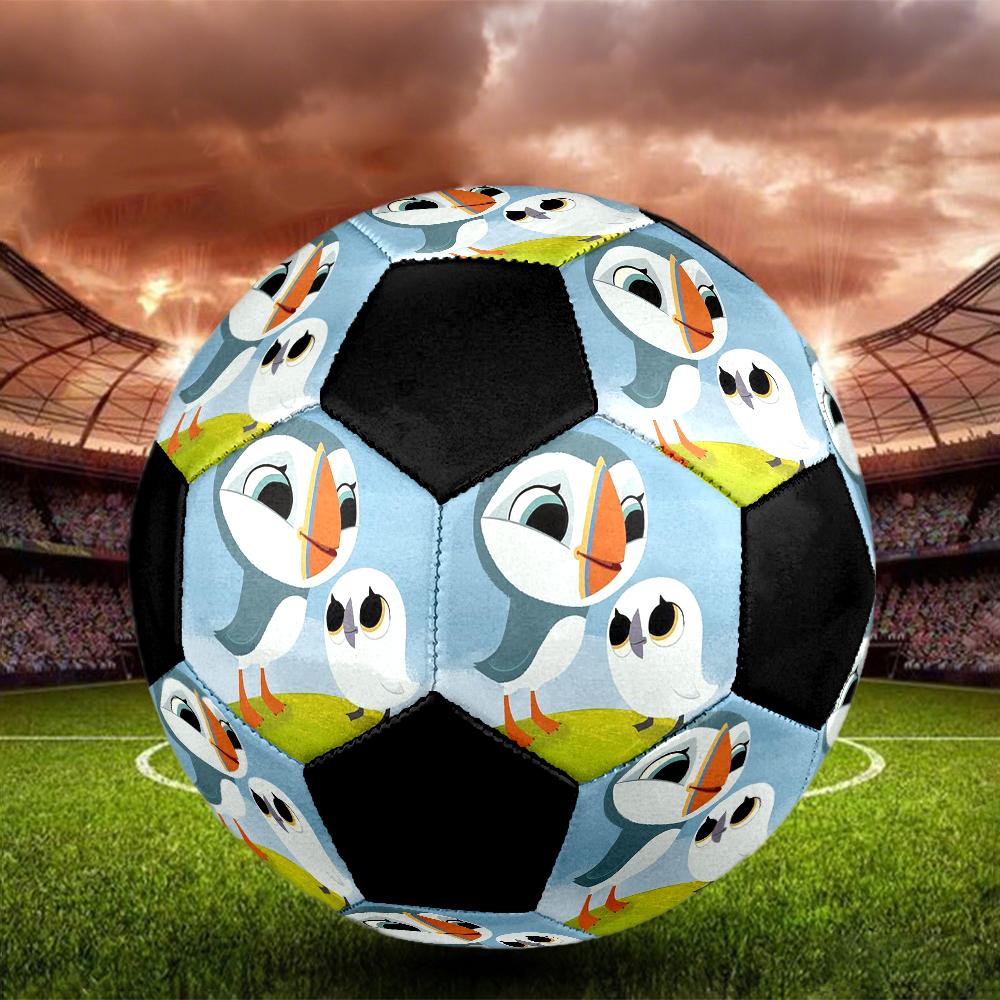 Puffin Rock Theme Size 5 Soccer Ball, Suitable for Both Indoor and Outdoor Matches, a Gift Suitable for Everyone.