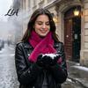 Fashionable Winter Accessories for Women Faux Fur Scarf, Neck Warmer Cold Weather, Short Collar Scarves, Soft Double Sided Velvet & Not Bulky, Perfect