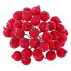 Pack of 40pcs Mini Christmas Frosted Fruit Berry Holly Artificial Flower Decor