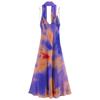 Zaprha 2025 Summer New Women clothes V-neck Thin Scarf Decoration Print Backless Long Dress 3322307