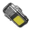 Multifunctional Keychain Light: Portable High-Intensity Flashlight & Arc Charging Cigarette Lighter