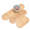 Bamboo Home Decor Holder Desktop Plate Kitchen Storage Bamboo Tray Display Tray