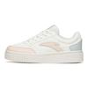 Anta Lifestyle Series Biscuit Shoes Thick Sole Low Top Skate Shoes Women Sneaker White Brown 922358005-2