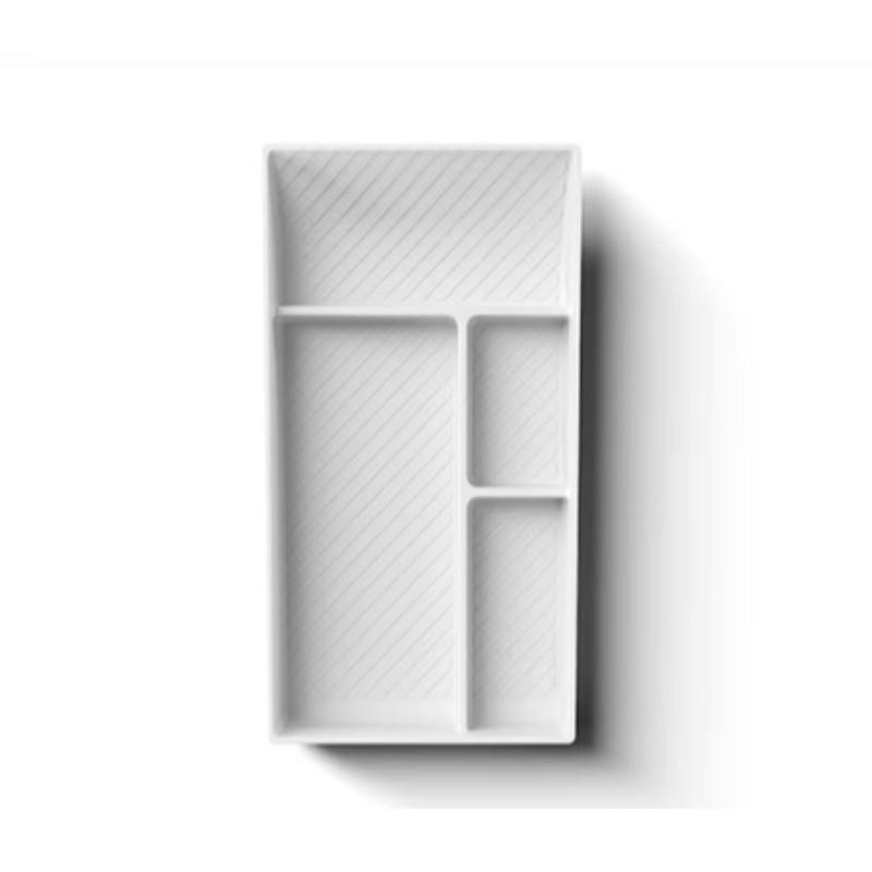 

Center Control Storage Box for Tesla Model Y Juniper 2025 Center Console Lower Storage Non-slip Pad Organizer Tray Accessories белый