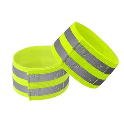 2 uds trampas cinta reflectora de seguridad correas bandas reflectantes correa elástica para pierna y tobillo