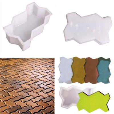 Stampo per mattoni in cemento per pavimenti, 2 pezzi, a forma di onda, da giardino, fai da te, per percorso pedonale