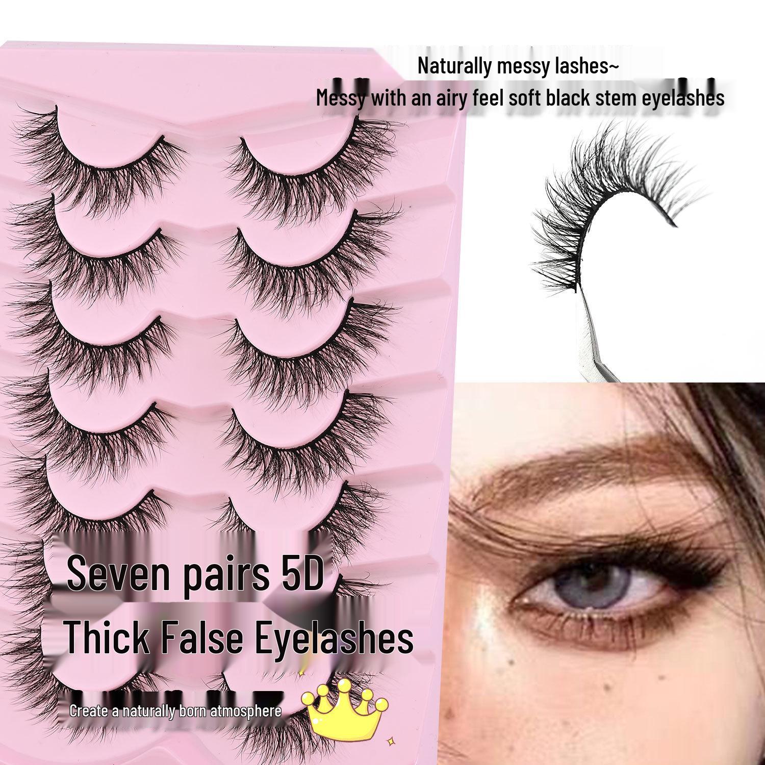 

Seven Pairs 5D Volume Lightweight Natural False Eyelashes
