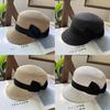 Summer Grass Hat For Women Wide Brim Sunshade Breathable Casual Sun Hat For Outings