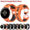 Silicone Strap for Google Pixel Watch 3 45mm Two-Tone Strap WaterProof Men Women  Wristband for Google Pixel Watch 3 45mm Wrist