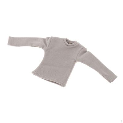 1/12 Männliches Langarm-T-Shirt Kleidung für 6-Zoll-Puppenmodell Zubehör