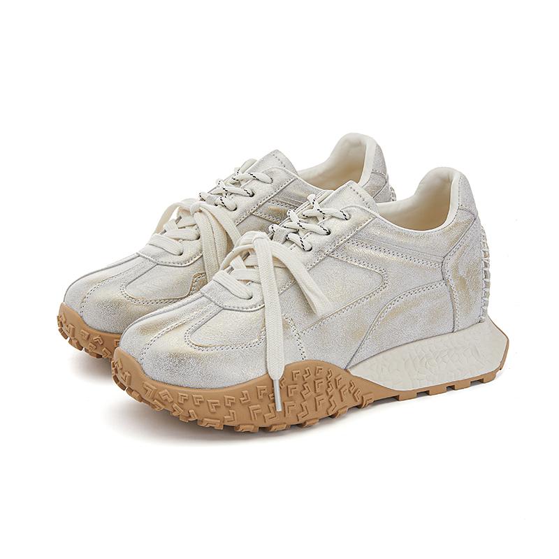 Fashion Women's Sneakers Invisible Height-enhancing Sneakers Shoes For Women Non-slip Flat Casual Female Shoes