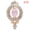 Exquisite 27*48mm Alloy Rhinestone Buttons Wedding Decoration Diy Flat Back Clothing Scrapbook Craft Supplies