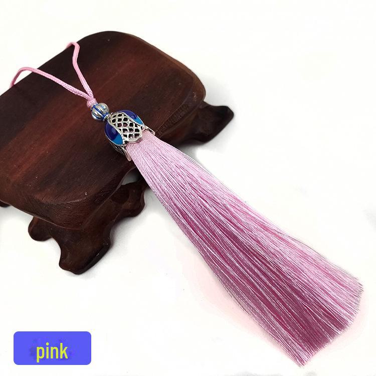 Cloisonné Blue Tassel Crown & Bookmark Accessory