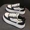 Leather little white shoes women's shoes new autumn and winter thick baseplate shoes versatile non-slip velvet heightening casual cotton shoes
