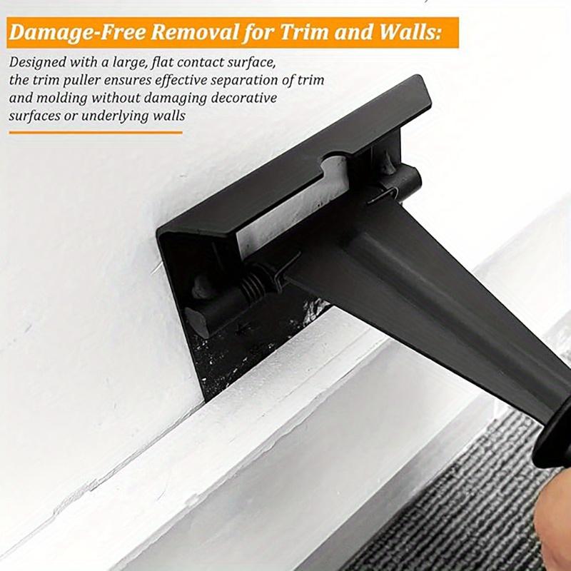 Stainless Steel Trim Puller Tool - Multi-Purpose Pry Bar for Easy Baseboard, Molding & Flooring Removal - Durable, Damage