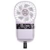 1Pc Transparent Pocket Air Cooler Fan USB Charging Electric Personal Fan 1200mAh Outdoor Portable Fan for Outdoor Travel Camping