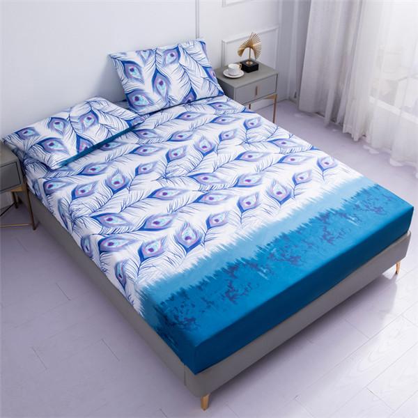 Waterproof Mattress Topper Bed Protector Cover Deep Pocket Bed Fitted Sheet Breathable Smooth Mattress 9 Colors Multi Sizes With 2 Pillowcases