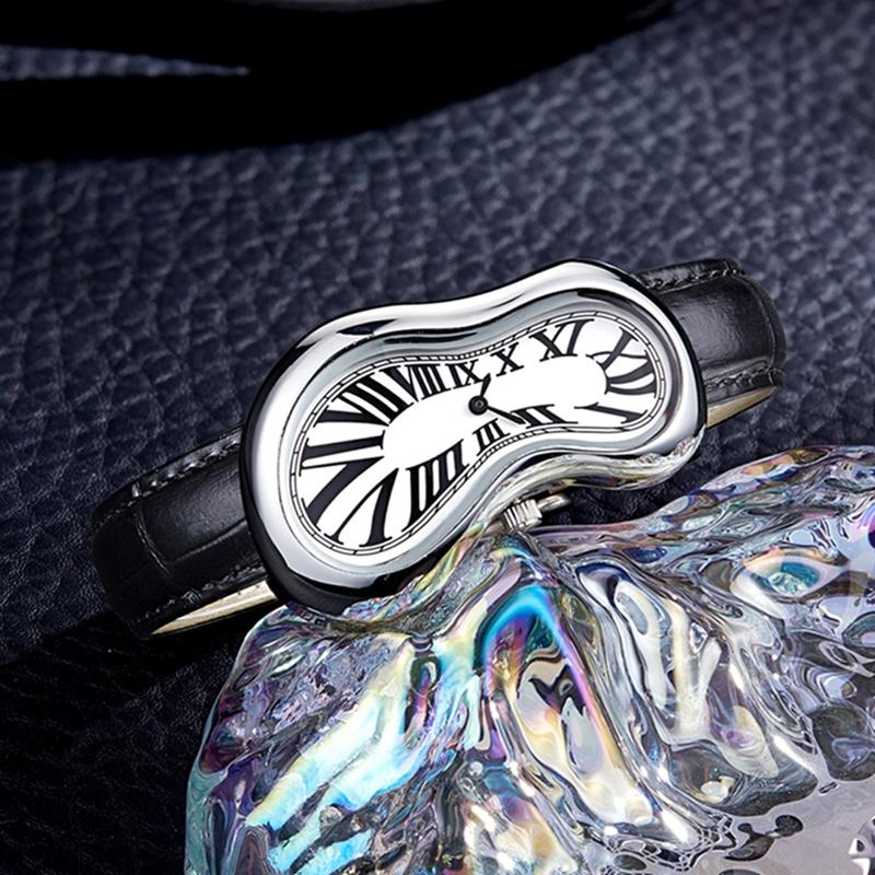 Retro Trendy Pánské hodinky Twisted Design Y2k Styl Niche Personalizované Křemenné hodinky pro Ženy Hodinky