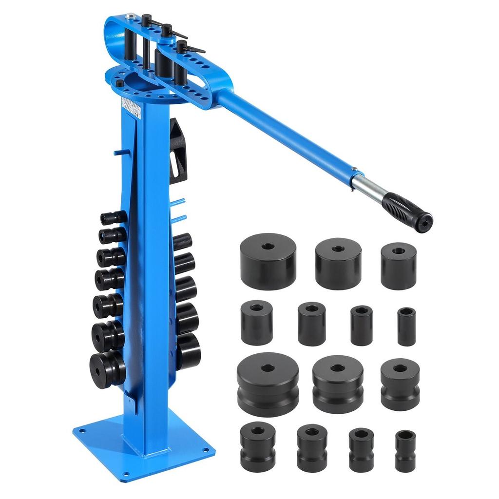 Manual Pipe Bender, Pipe Tube Bender with 14 Bending Dies, 200° Heavy-Duty Tube Bending Tool for Copper Aluminum Iron Pipes, Ideal for HVAC Air
