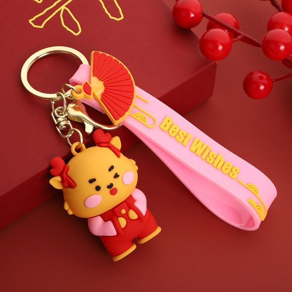 

Фонарь 2024 Дракон брелок Китайский стиль Дракон Год брелок украшение автомобиля