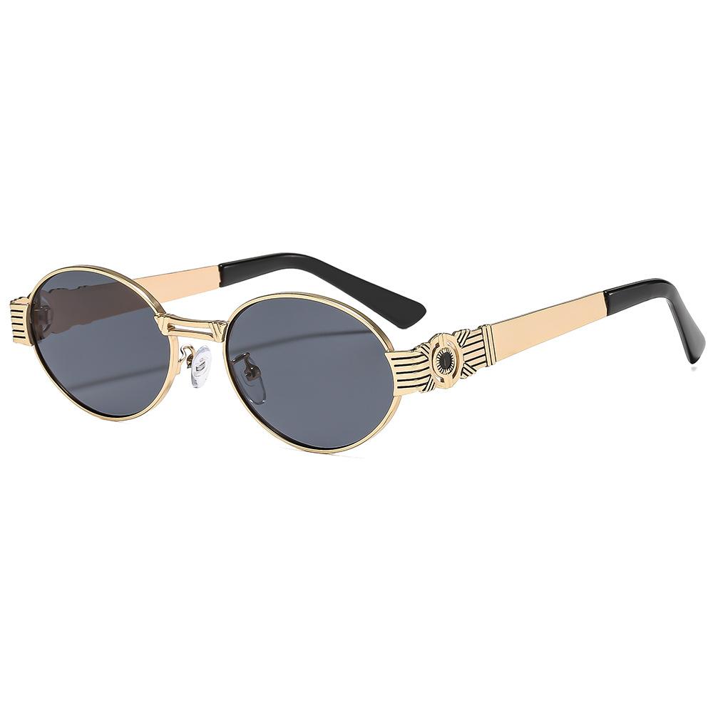 New Retro Oval Gradient Women Sunglasses  Personality Luxury Frame Design Punk Street All Match Men Uv400