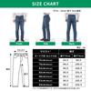 Beisia Stretch Denim Straight Skinny Stylish Work Length Waist Blue Men's Pants, Skinny, Slim, Fit, Pants, Pants, Office, Casual, 76cm, 91cm,