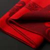 In the elderly red scarf female winter mother middle-aged big red scarf old grandmother Chinese red gift