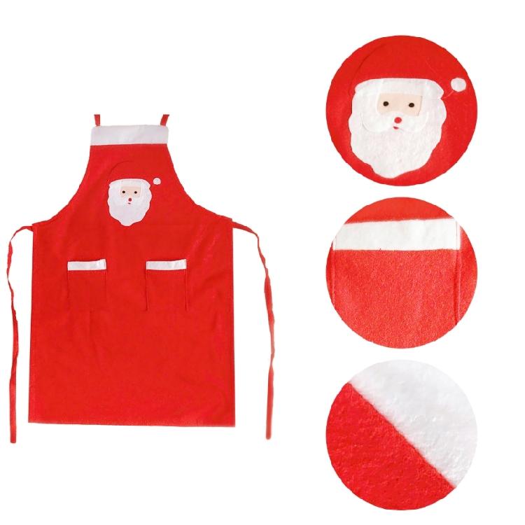 Christmas Apron with 2 Pockets Cooking Aprons Kitchen Apron Waitress Apron Santa Apron for Restaurant