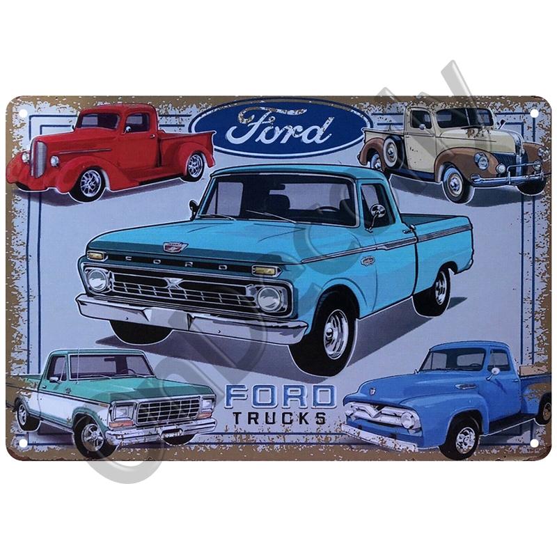 Retro Automarke Metallschild Garage Bar Blechschild Metall Wandplaketten Dekor Vintage Shabby Crafts Blechschild Poster Pin Up Schilder