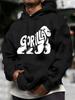 Unisex Fashion Trend Hoodie with Print for Men