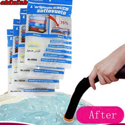 Home Space Saver Saving Storage Seal Vacuum Bags Compressed Organizer Bag 