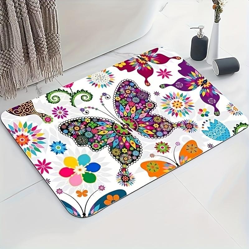 

Cool Cartoon Bathroom Super Absorbent Shower Mats Non Slip Kitchen Entrance Area Rugs Diatom Mud Carpet for Home Bedroom Decor 30x40Diatomud