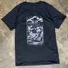 Vintage Skeleton Cowboy Graphic T Shirt Black Western Skull Tee Mens Medium