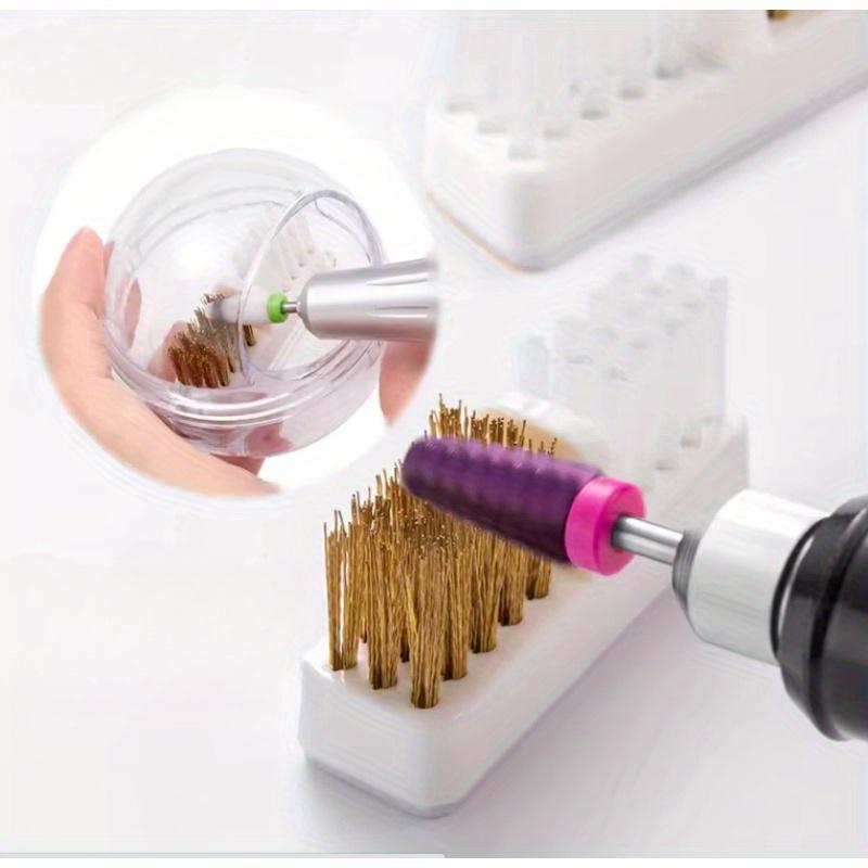 Copper Wire Cleaning Brush Grinding Head Cleaner Electric Sander Soft and Hard Hair Dust Nail Art Tool