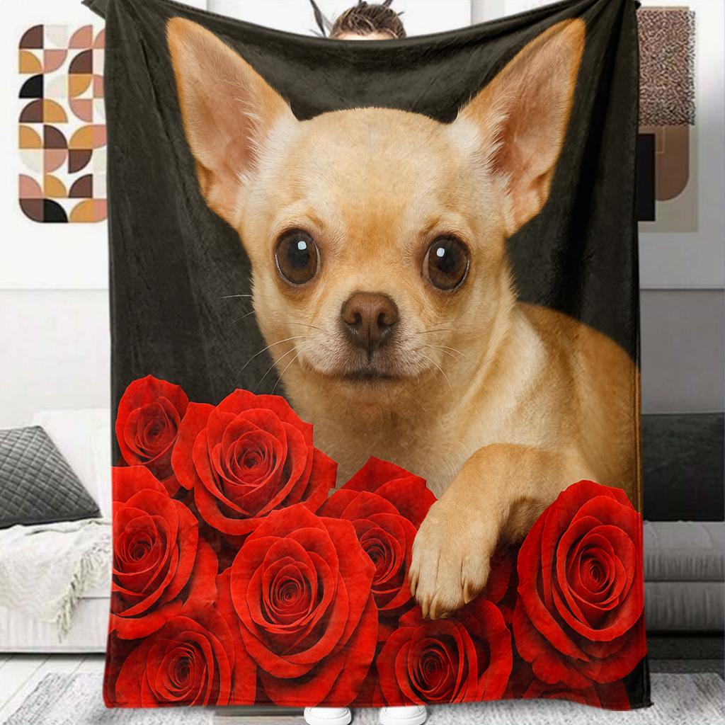 1 шт. Фланелева ковдра з мультяшним принтом, Висока якість, Зручна для всіх сезонів, Декор для дому, Тепло та затишок, Ідеальний подарунок на Різдво, День народження