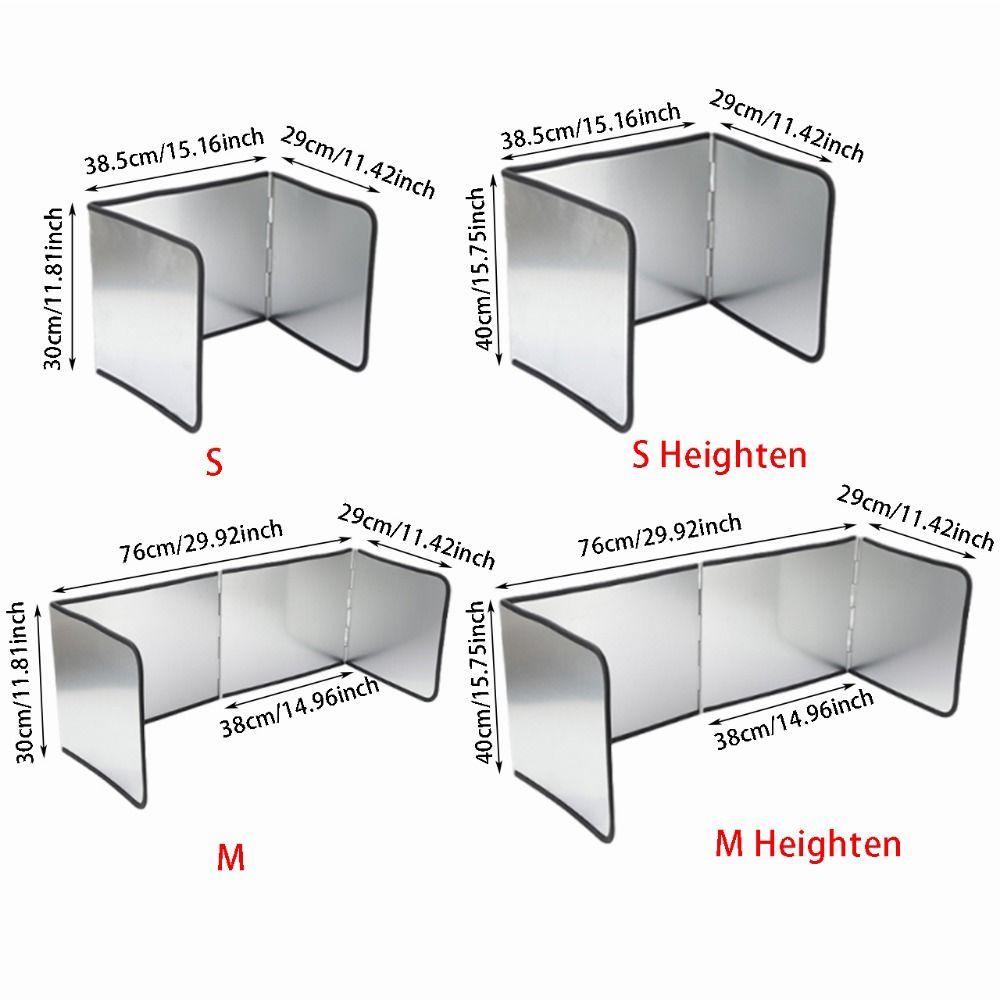Aluminum Foil Grease Splatter Screen Oil Spill-proof Heat Shield Anti Splatter Shield  Baking