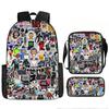 Toilette Mann und Monitor Person Skibidi Toilette Spiel Cartoon Rucksack, Umhängetasche, Federmäppchen
