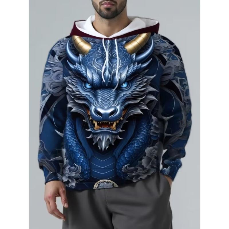 Herren trendiges Kapuzensweatshirt, vielseitig und bequem