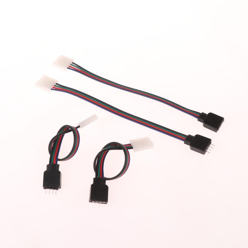 1/5Pcs 4 Conductor Connector For Rgbw Led Strips 16.5Cm Rgb 4 Pin Led Strip Light Connectors Strip To Power Adapter