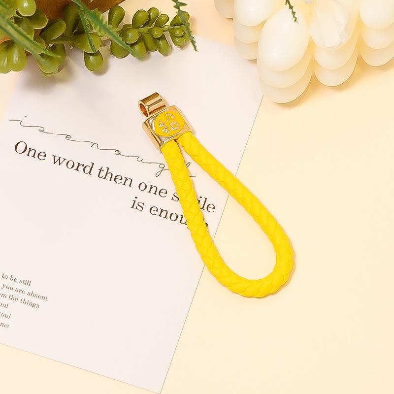 Elegant Heart-Shaped Rhinestone Keychain with Leather Strap