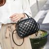 IELGY Women's Diamond Grid Shoulder Bag with Personalized Black European and American Style Crossbody Bag