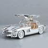 1/24 Benzs 300SL Alloy Car Model Diecasts Metal Classic Electroplating Vehicles Car Model Simulation Sound and Light Kids Gifts