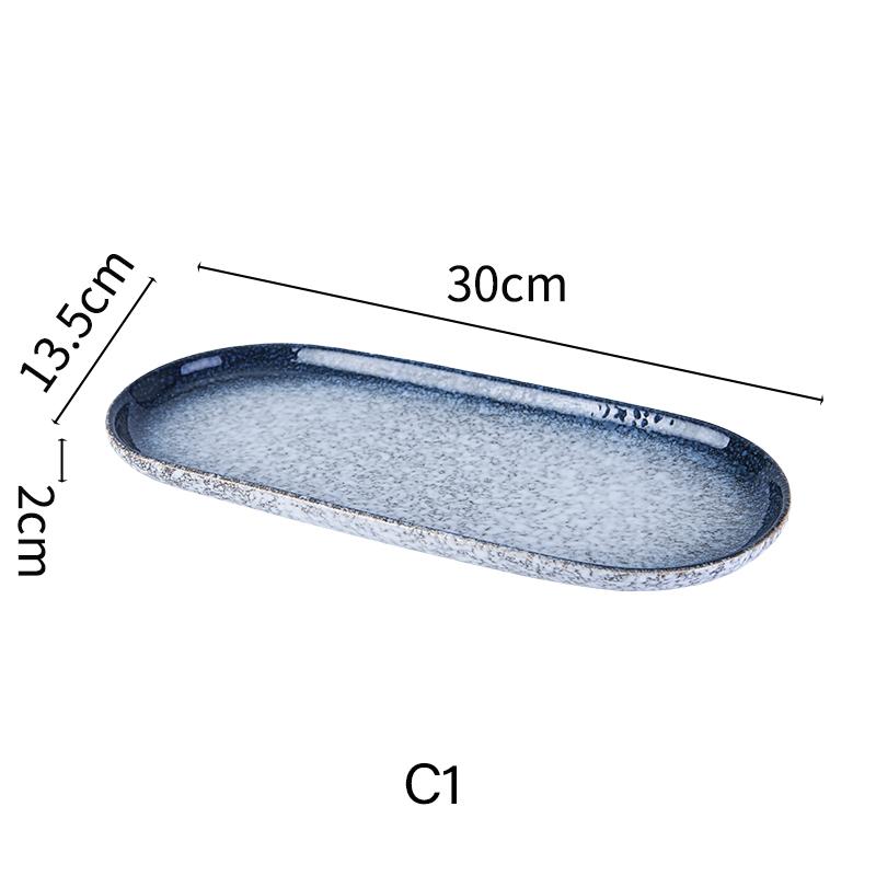 Japanese Cuisine Sashimi Cutlery Ceramic Cold Dish Saury Sushi Serving Plate Eel Sashimi Platter Dessert Plate Snack Tray