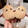 Lovable Potato Soft Plaything Vegetable Potato Key Necklace Sack Charm Huggable Potato Cushion Calming Toy Farm Figures Tot Birthday Treat