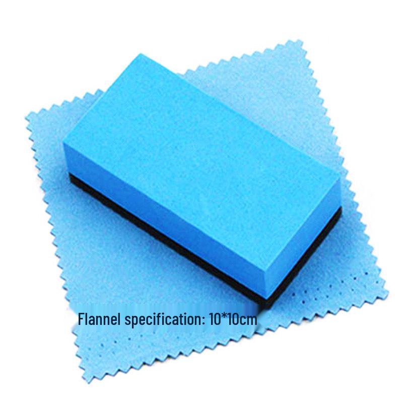 Canjie Crystal Coated Sponge Block for Car Wash - Eco-Friendly, Imported Car Paint Safe. Blue Crystal-Coated Sponge синий